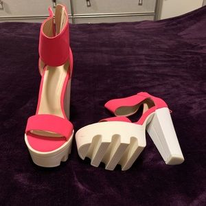 Hot Pink Platform Shoes